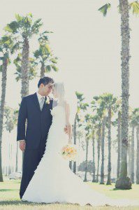 Shannon & Chris Bride Wedding Santa Barbara Palm Trees