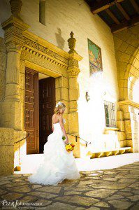 santa barbara wedding courthouse bride