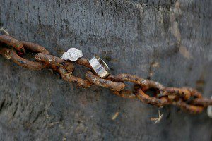 wedding rings ojai santa barbara rusty chain